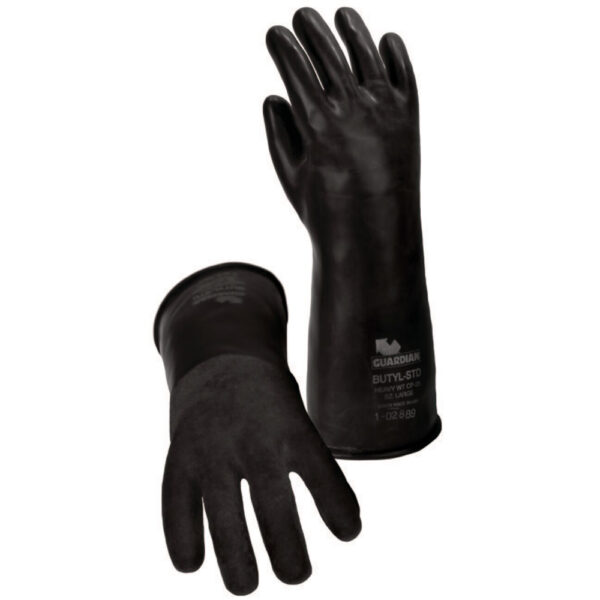 Guardian™ CP25R, Chemical Resistant Rough Finish 25 mil Butyl Gloves